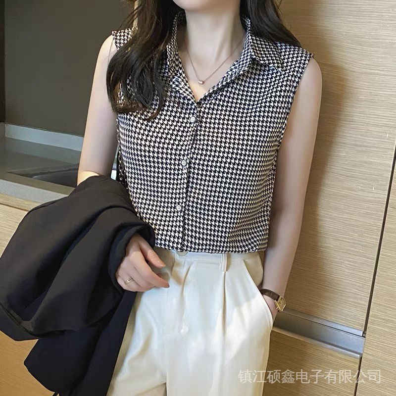 Áo Chiffon Không Tay Dáng Rộng Phong Cách Thời Trang Phương Tây Mới 2022