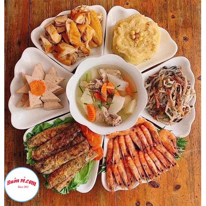 Bộ bát đĩa hoa mặt trời sứ Minh Châu trắng trơn-Bộ bát đĩa thắp hương thờ cúng bền đẹp 01517