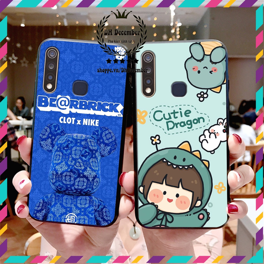 Ốp lưng Vivo Y19 in hình 3D lucky, gấu Brick xinh xắn - KHÔNG NÊN BỎ LỠ