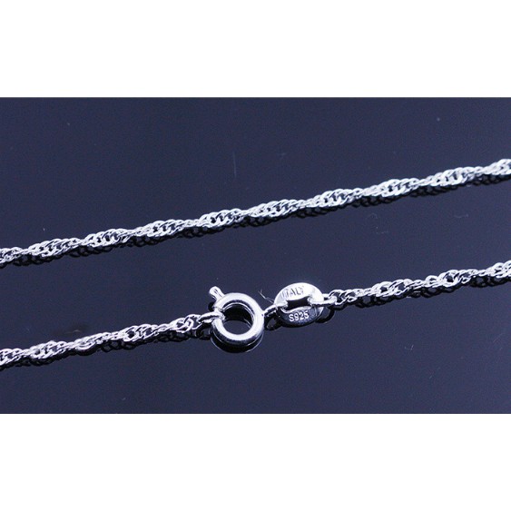 Dây chuyền nữ xoắn tinh tế bạc S925