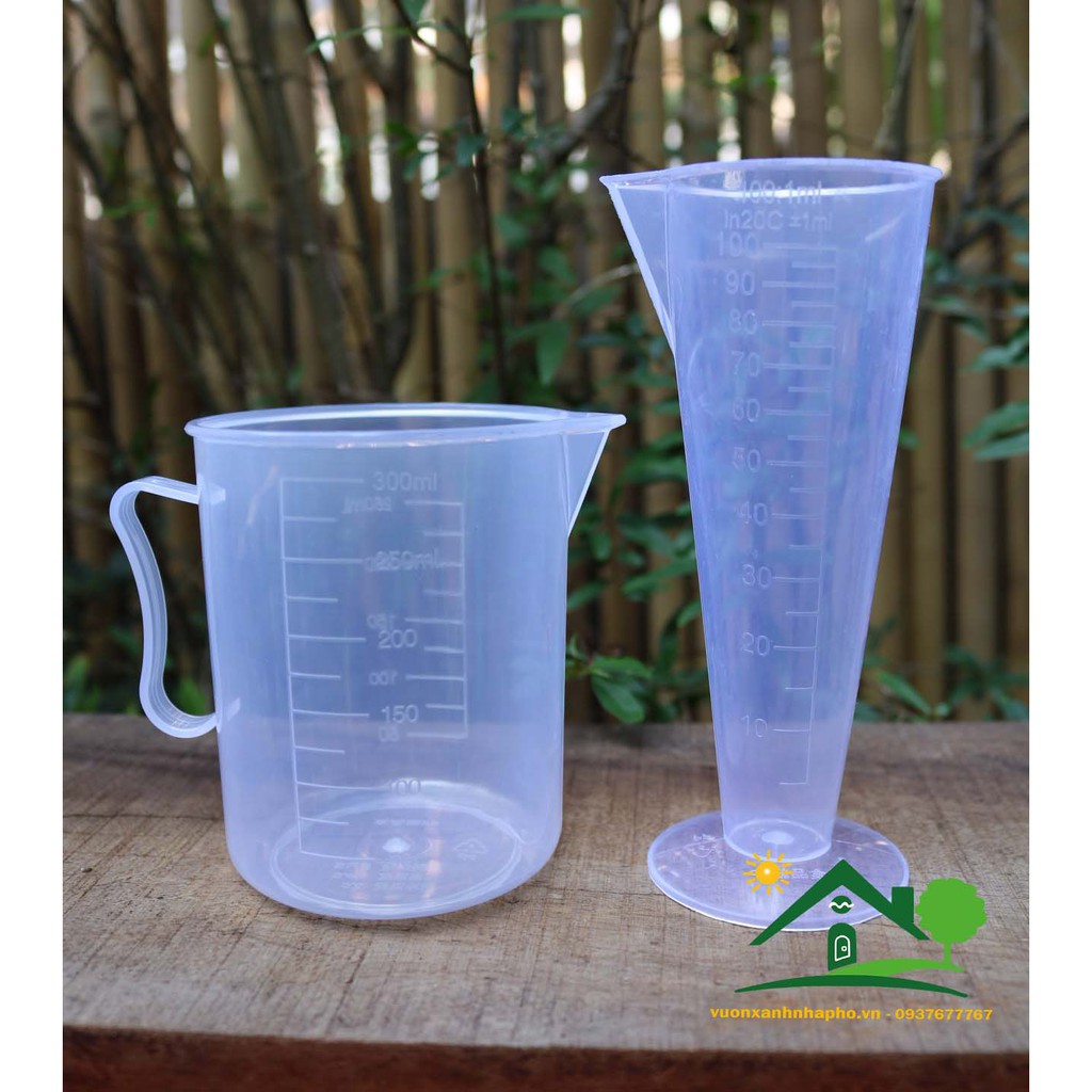 Dụng cụ đo lường bằng nhựa PP cao cấp trong suốt 100ml - 300ml