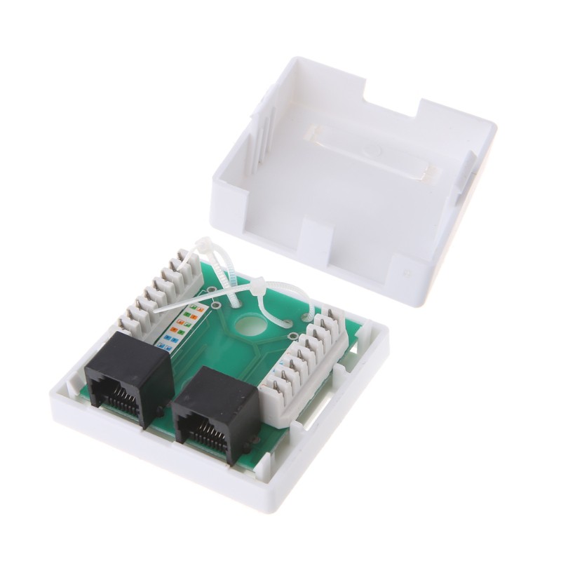 Hộp Nối Dây Mạng Rj45 Junction Box Cat5e 2 Cổng