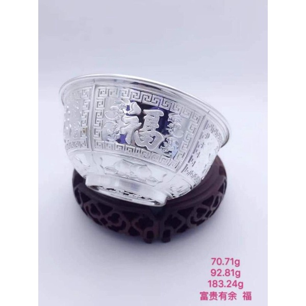 BÁT BẠC NGUYÊN CHẤT S999 DÙNG ĐỂ BIẾU TẶNG SƯU TẦM