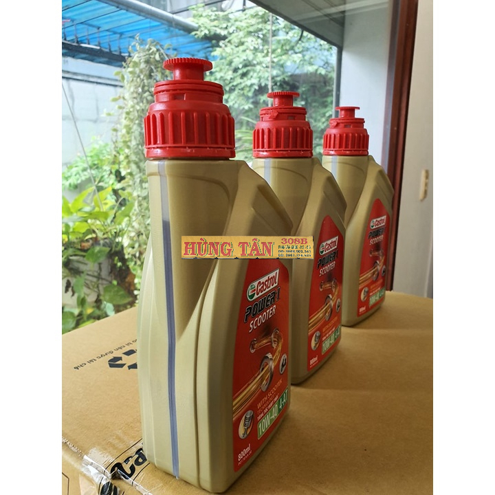 DẦU NHỚT TAY GA CASTROL POWER-1 SCOOTER 10W40 0.8L (800ML)