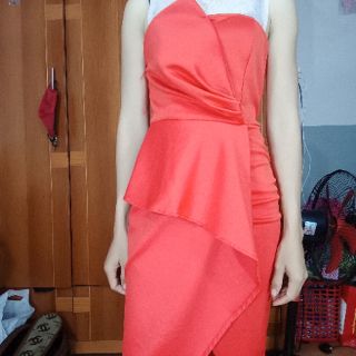 Đầm body phối lưới