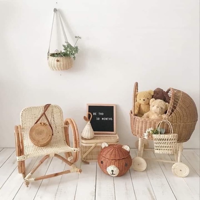 [Giá xưởng]Balo mây túi mây đi biển đi picnic cho bé, chụp hình, decor, trang trí nhà cửa