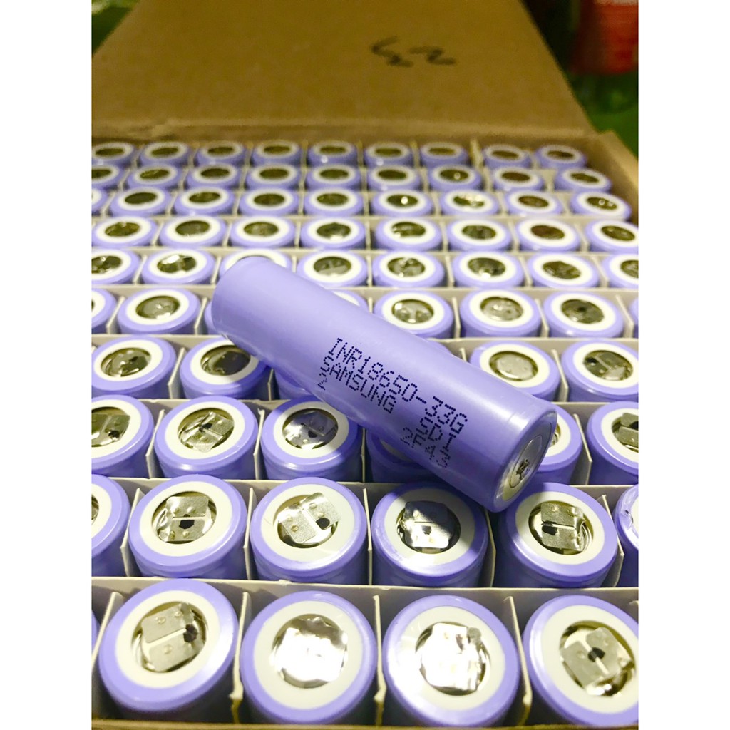 Pin 18650 Samsung INR18650 -33G dung lượng 3300mah xả 10A tháo mạch