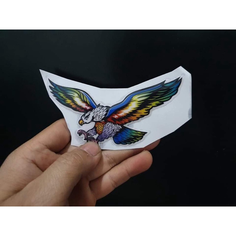 Decal dán xe hình đại bàng tem 3 lớp cực đẹp