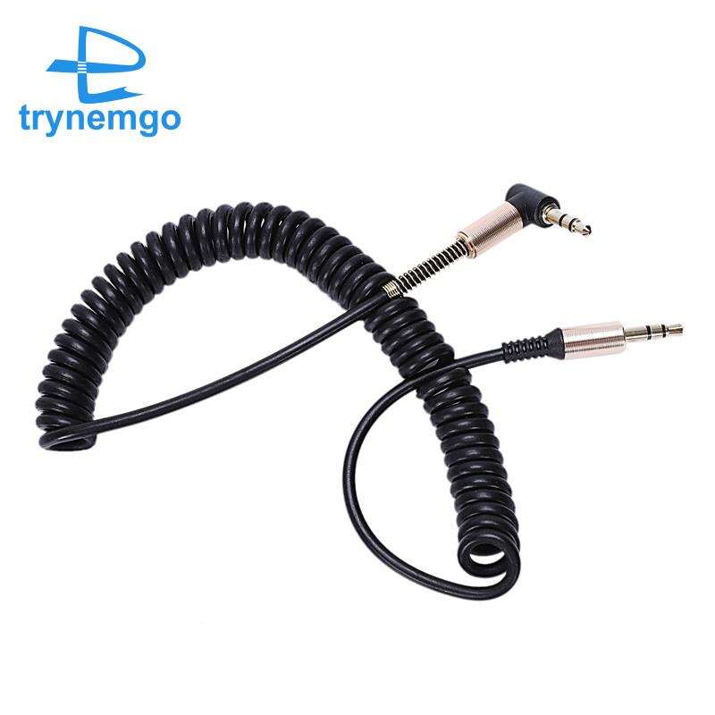 Dây Cáp Âm Thanh Aux 3.5mm Mạ Vàng Góc 90 Độ 3.5mm Đen