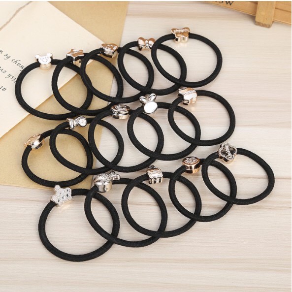 combo 3 chiếc dây buộc tóc icon Happybear