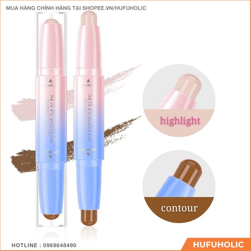 MAYCREATE - Bút tạo khối 2 đầu Highlight Contour