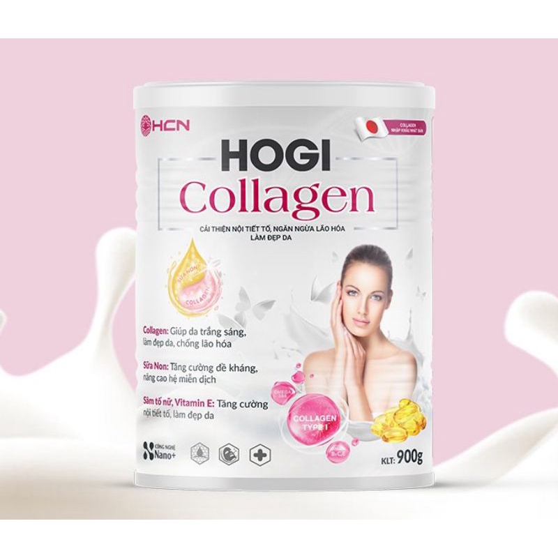 Sữa collagen 900g Hogi cải thiện nội tiết tố ngăn ngừa lão hóa