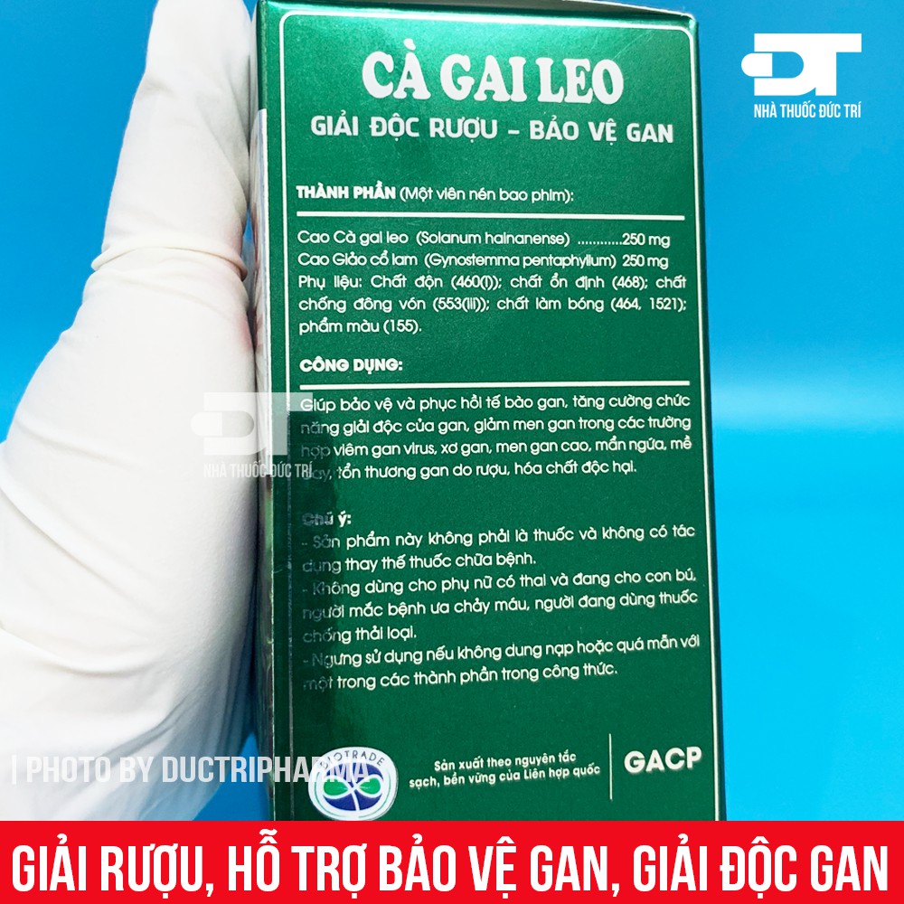 [CHÍNH HÃNG] Cà gai leo Tuệ Linh - Giải độc gan, Giải độc rượu, Hỗ trợ bảo vệ gan - [ Quầy Thuốc Bảo Lâm ]