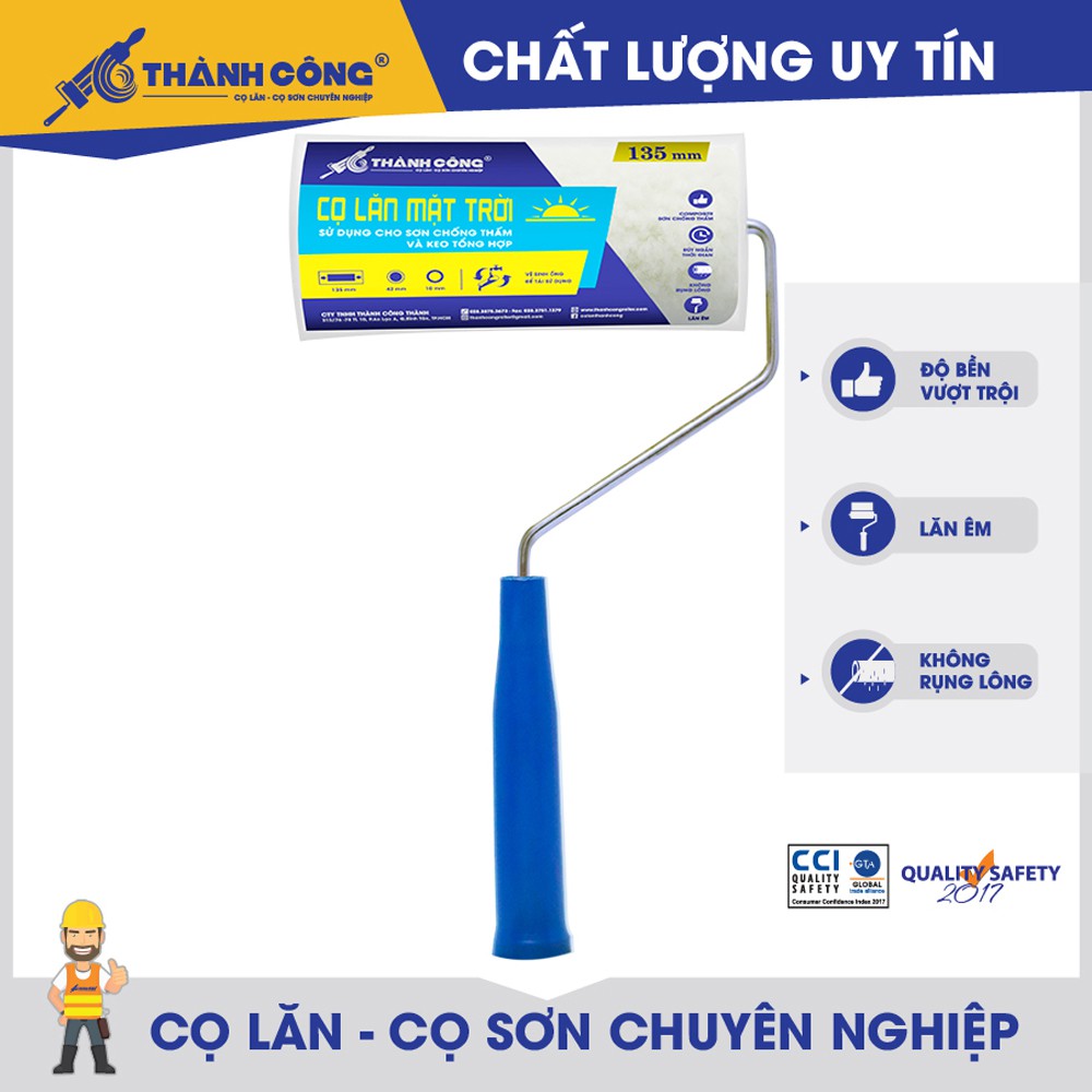 Cọ lăn sơn composite, cọ lăn keo, lăn keo, lăn chống thấm tàu thuyền, chuyên dùng cho composite, cán xanh