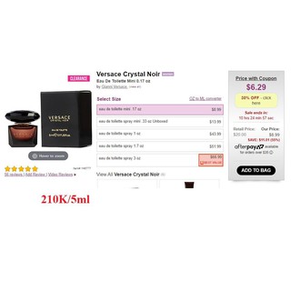 Nước hoa Versace Crystal Noir