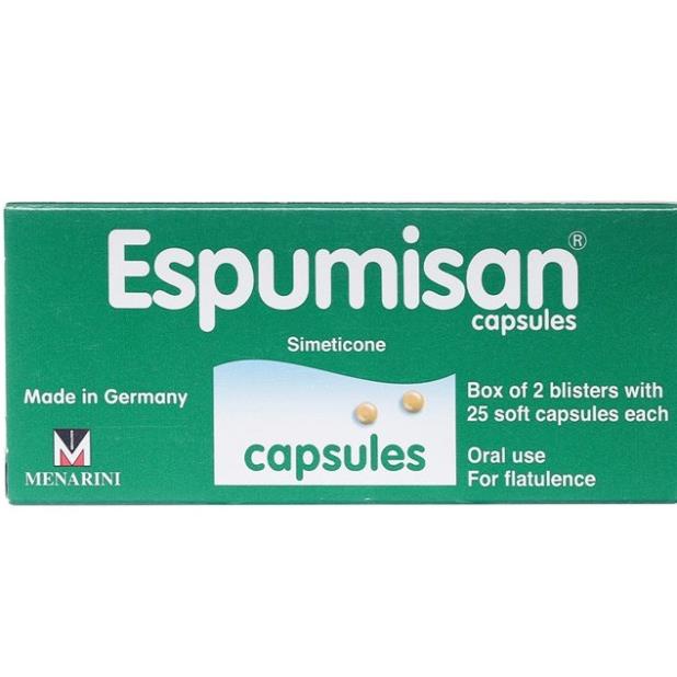 Viên uống Espumisan nhập khẩu Đức giúp giảm nhanh trào ngược, đầy hơi, khó tiêu