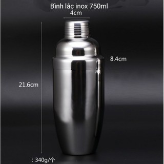 Bình Lắc Shaker Inox - Bình Lắc Pha Chế Inox