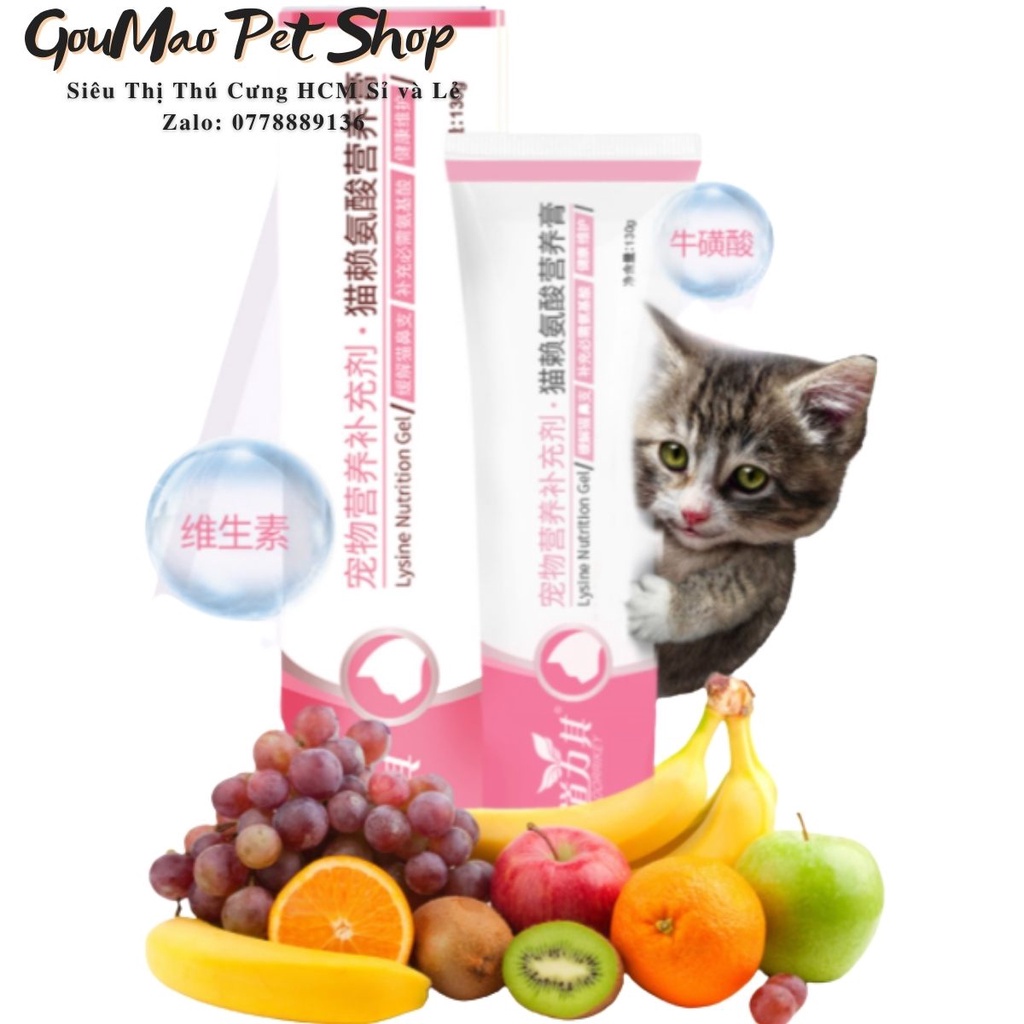 [Chính hãng] Gel dinh dưỡng LYSINE bổ mắt, giảm tuyến lệ, cung cấp dinh dưỡng cho mèo