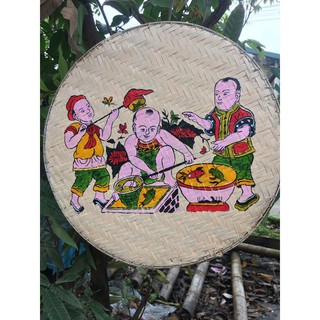Tranh mẹt tre đông hồ trang trí