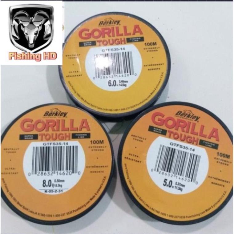Cước Câu Cá GORILLA 100m Cước Câu Cá Tàng Hình Siêu Bền Siêu Rẻ DC6 đồ câu FISHING_HD