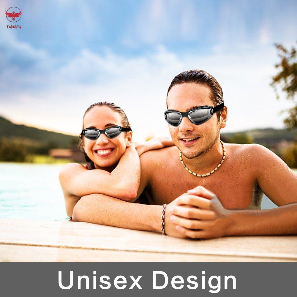 Kính Bơi Chống Sương Mù + Mũ Bơi + Kẹp Mũi + Nút Bịt Tai Chất Lượng Cao Cho Nam Và Nữ