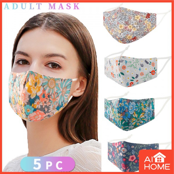 Khẩu Trang cotton 3d Chống Bụi Họa Tiết Hoa 3d Thời Trang Mùa Hè Cho Nữ