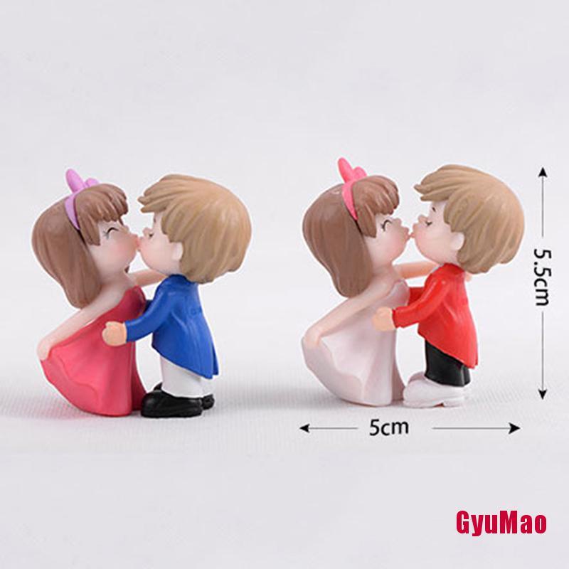[rxGUMO] Mô Hình Cặp Đôi Lãng Mạn Thu Nhỏ Trang Trí Sân Vườn Nhà Búp Bê HDY