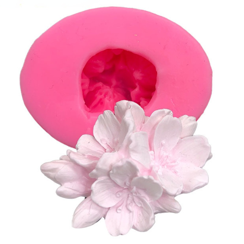 Khuôn Silicone Làm Xà Phòng Hình Hoa Hồng 3d DIY