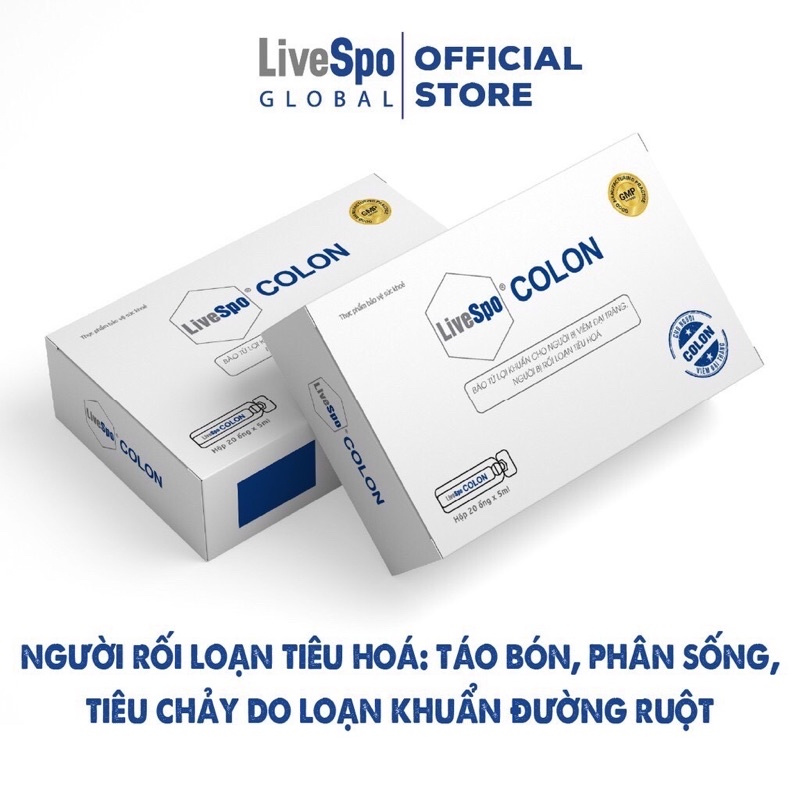 Bào tử lợi khuẩn Livespo colon Hộp 20 ống