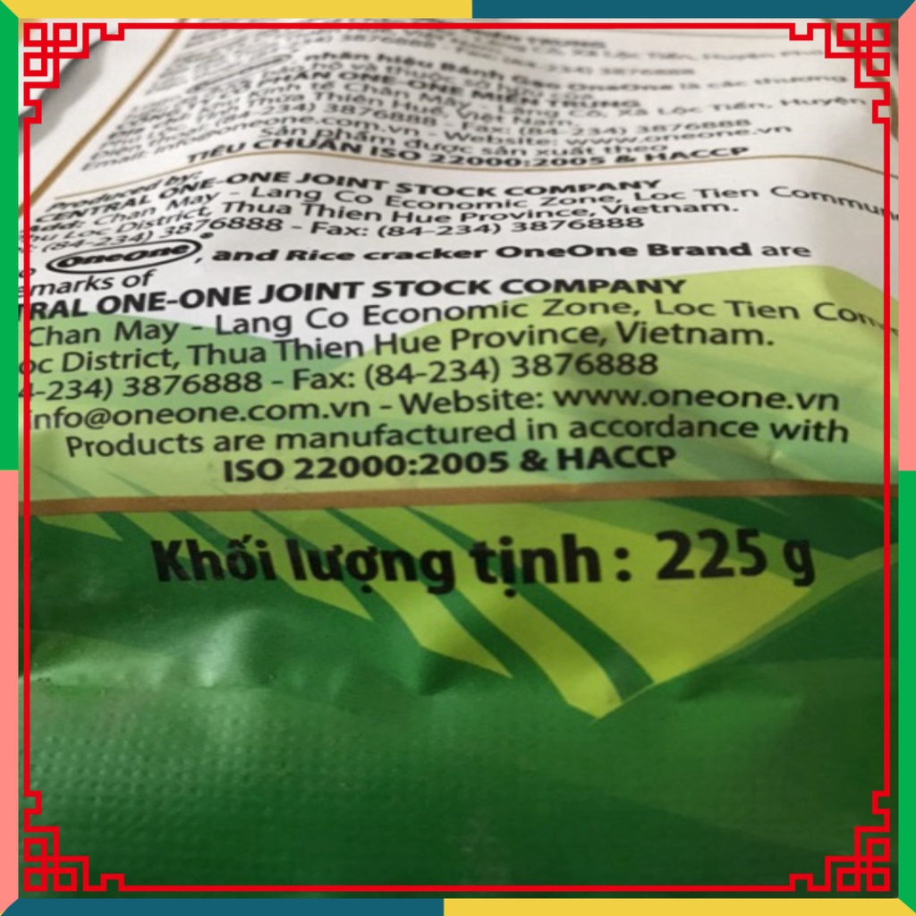 Bánh Gạo Măn Vị Bò Nướng One One 225g