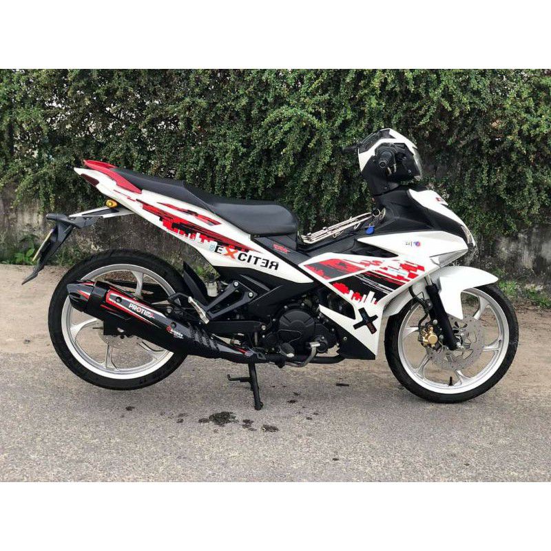 tem rời exciter 150 trắng thành phố đỏ đen