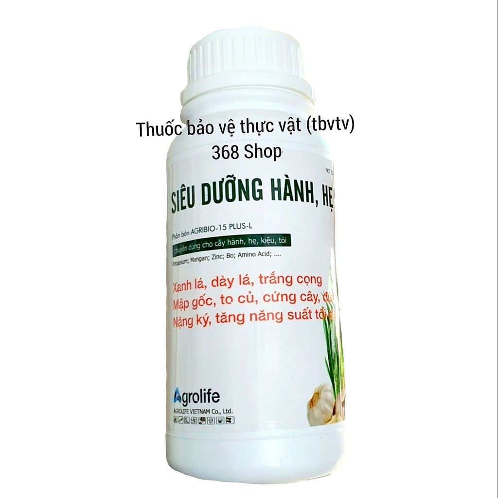 SIÊU DƯỠNG HÀNH, HẸ  Phân bón AGRIBIO - 15 PLUS-L