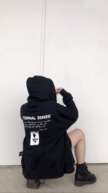 Eternal Sense Hoodie Zip - màu Đen | WebRaoVat - webraovat.net.vn