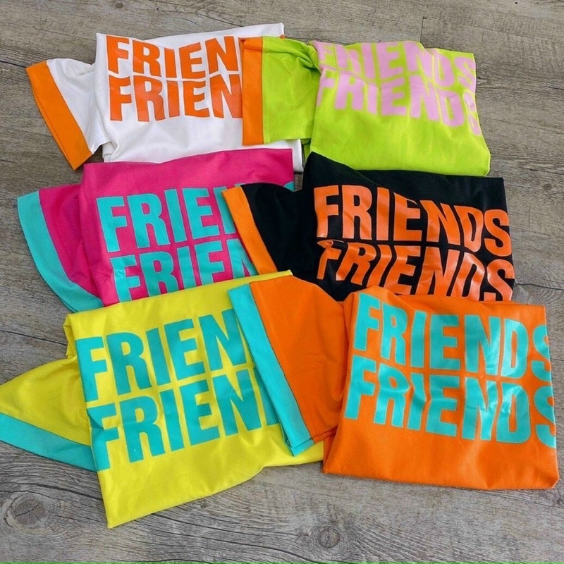 Áo thun giấy in FRIENDS - form rộng 57-58kg bon chen thoải mái CAROTSHOP