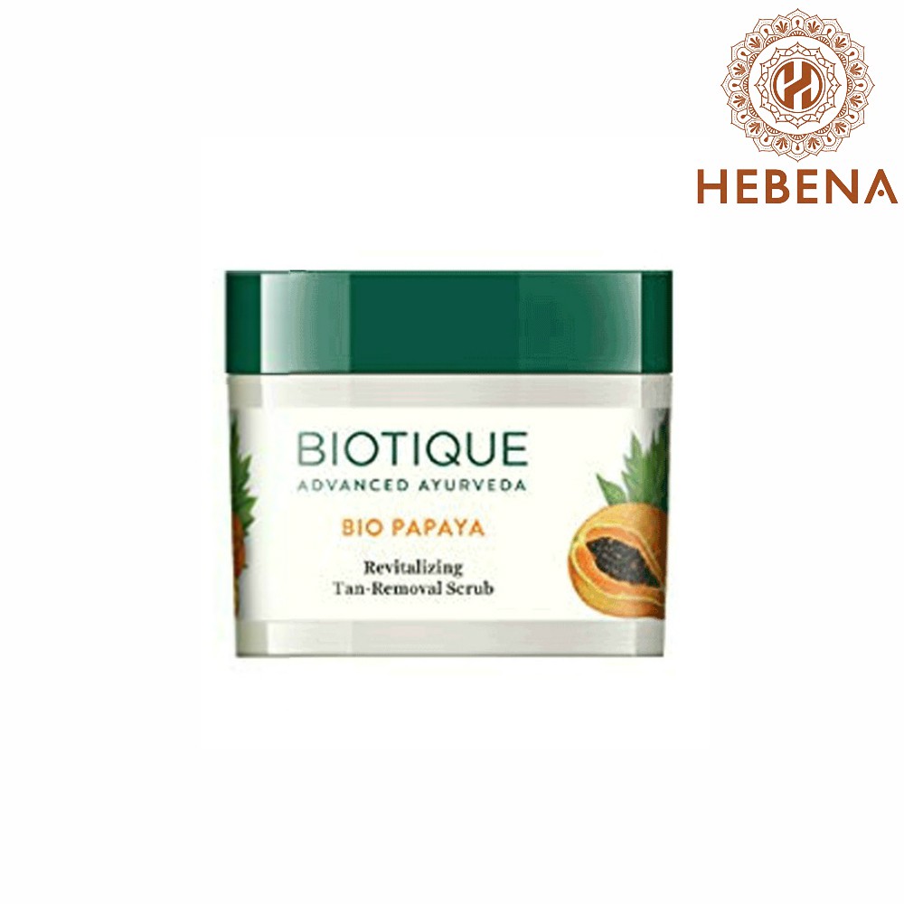 Tẩy da chết đu đủ - Biotique Bio Papaya Revitalizing Tan Removal Scrub - hebenastore