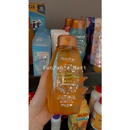 Dầu gội - xã bóng tóc Aveeno Scalp Soothing Apple Cider Vinegar Blend Shampoo 354ml