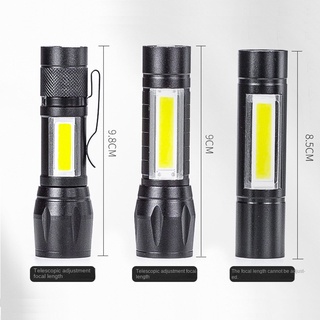 Đèn pin cob xpe nhỏ gọn sạc usb tiện dụng