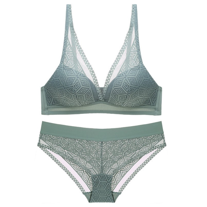 Bộ Đồ Lót Không Gọng Đệm Mỏng Ren Cao Cấp S189 | BigBuy360 - bigbuy360.vn