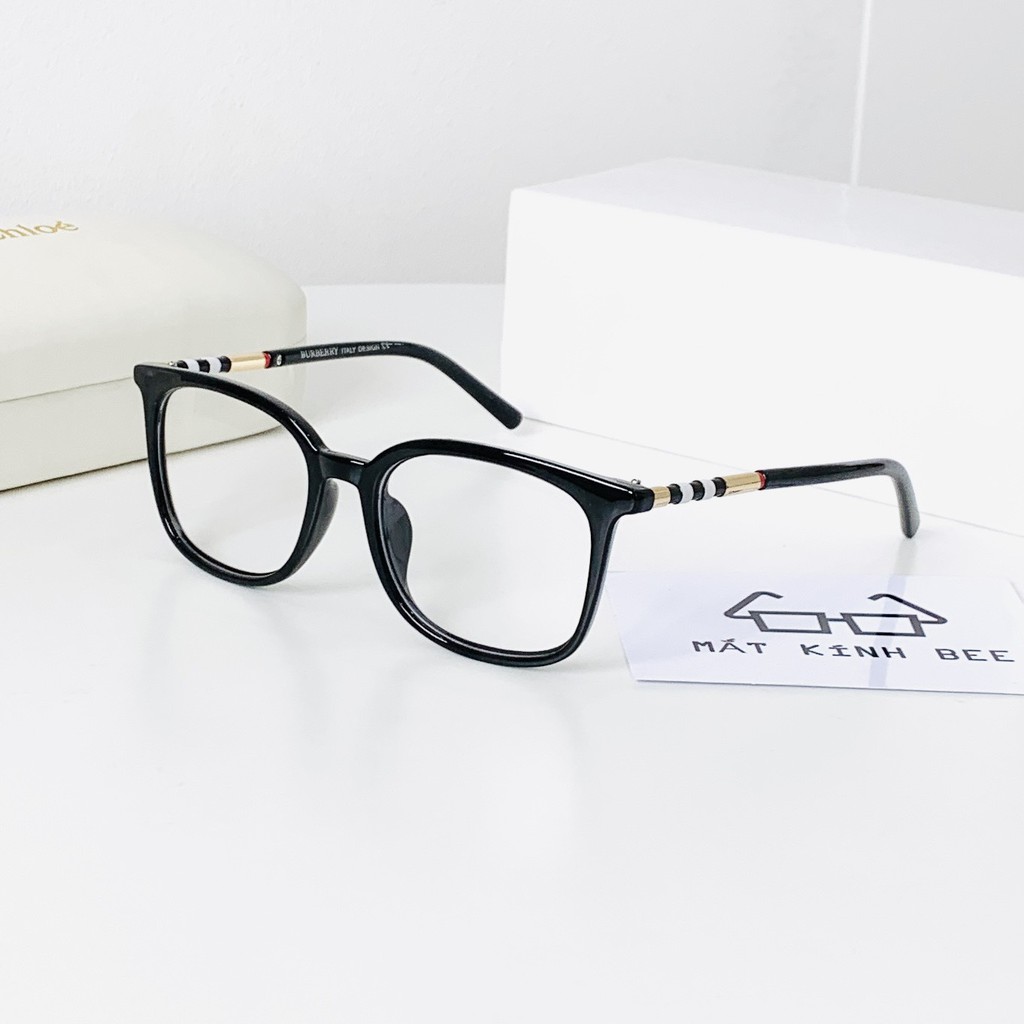 Mắt kính giả cận gọng vuông họa tiết cao cấp thời trang cực đẹp BEE164 tặng hộp + khăn | BigBuy360 - bigbuy360.vn