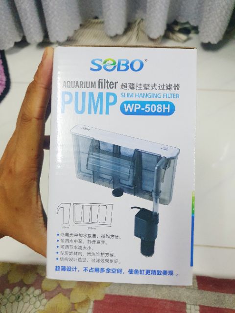 BỘ LỌC THÁC HỒ CÁ SOBO WP 508H 8W 800L-H