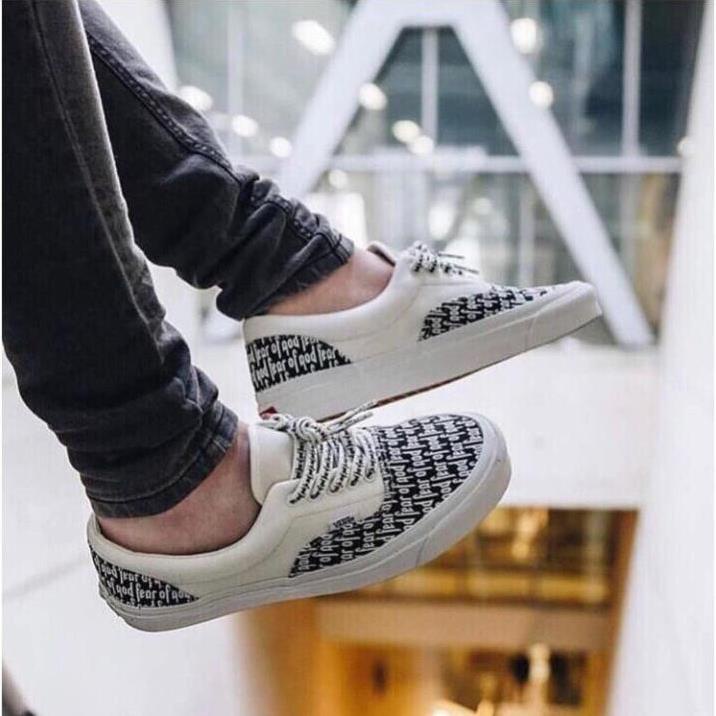 Giày Vans chữ có dây buộc , GIÀY 𝐕𝐀𝐍𝐒 FOG FEAR OF GOD nam nữ hot nhất năm 2022