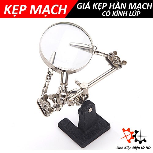 Giá Kẹp Hàn Mạch Có Kính Lúp