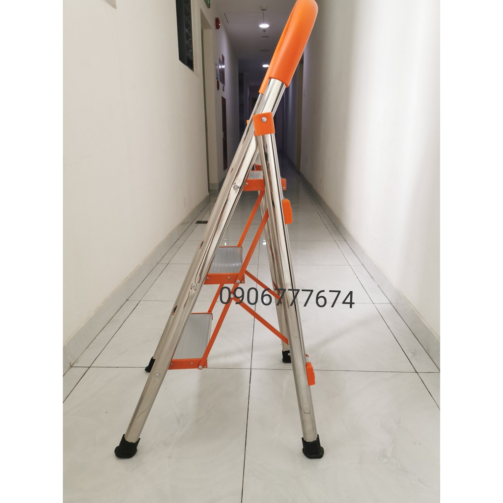 Thang ghế inox 3 bậc thắp hương/ dùng trong gia đình