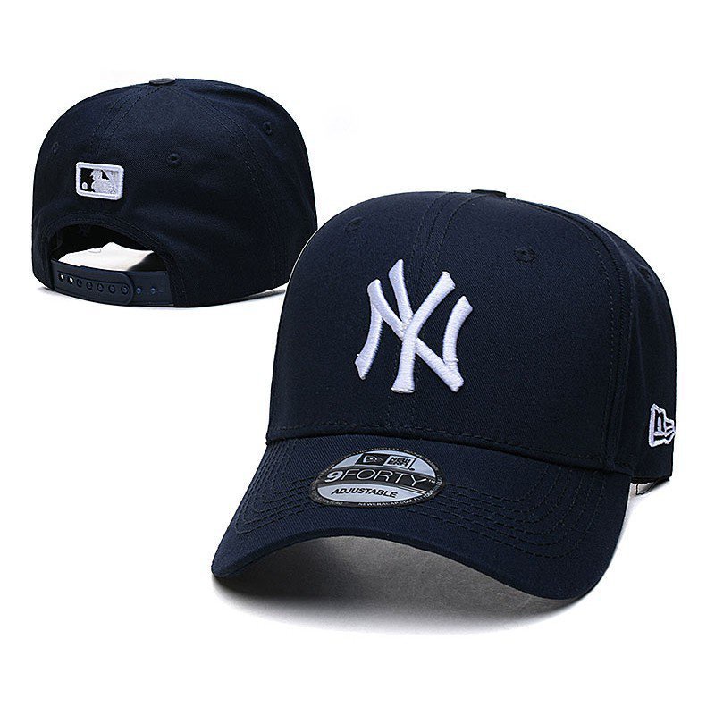 MLB Mũ Lưỡi Trai Thêu Chữ Ny Phong Cách Hiphop Hàn Quốc Cho Cặp Đôi