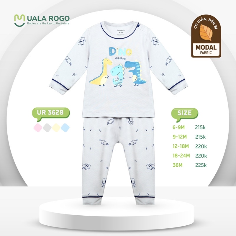 Bộ QA Dài Tay Size 6-36M Modal UalaRogo