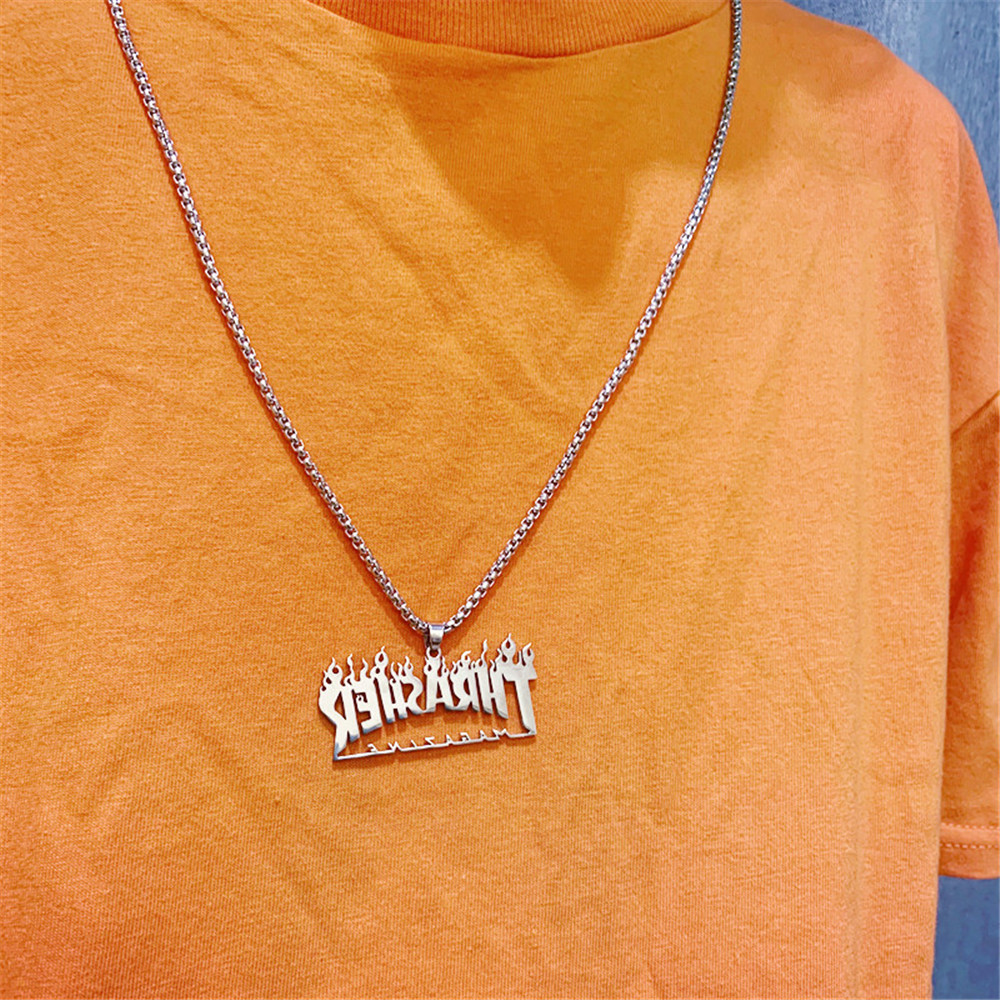 Vòng cổ phong cách đường phố Hip Hop thời trang THRASHER