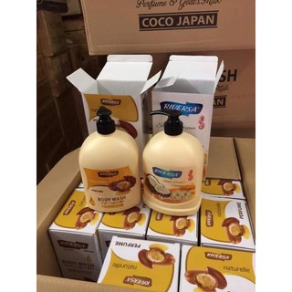 Sữa Tắm Trắng Da Riversa vanilla 1.2l