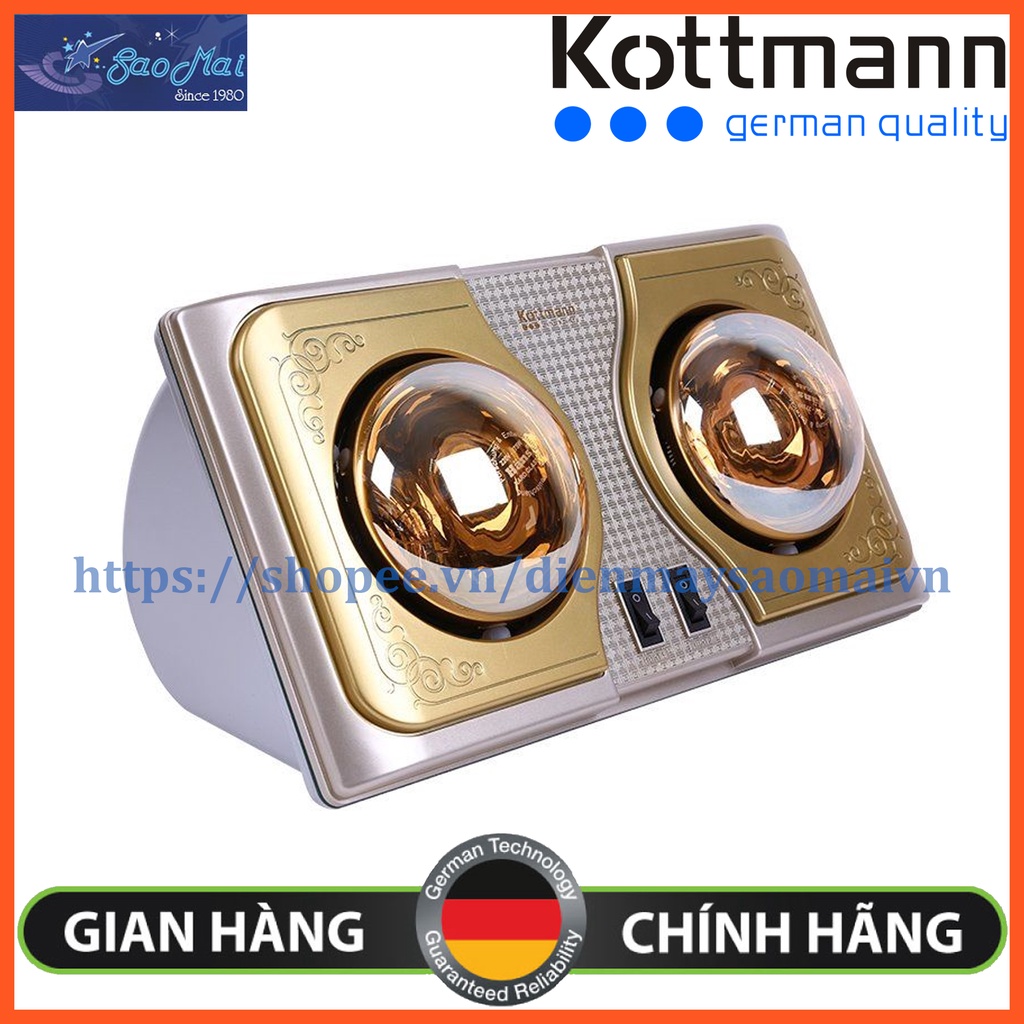 Đèn sưởi nhà tắm treo tường Kottmann K2B-H K2B-Q