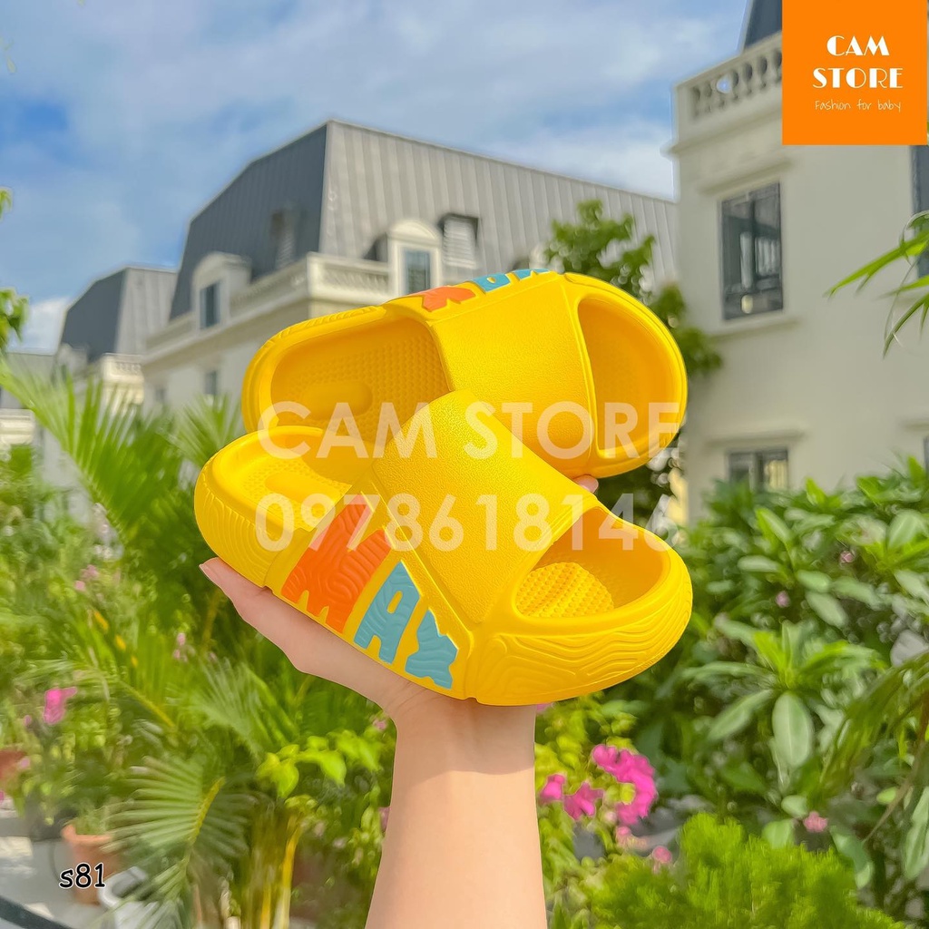 Dép bánh mì EVA siêu nhẹ đế êm chống trơn phong cách thời trang cá tính cho bé từ 4 đến 15 tuổi