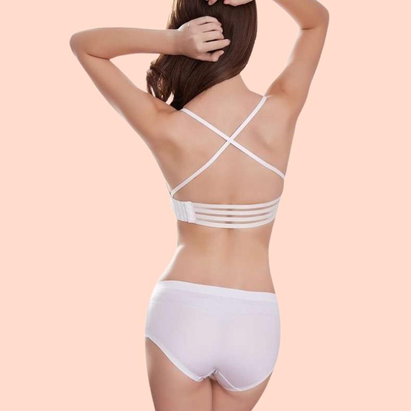 Áo Ngực Ren Rút Dây Nâng Ngực Tạo Khe, Áo Lót Nữ Không Dây Dày 2.5Cm Định Hình Vòng 1 - 8888